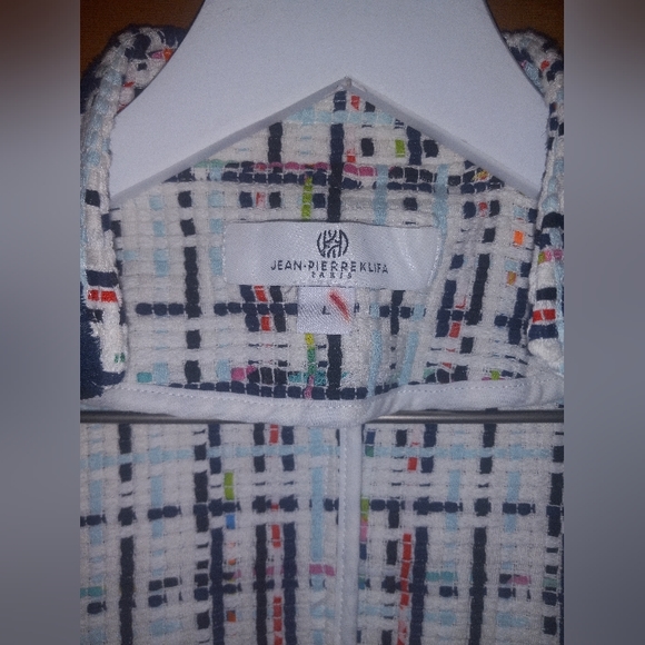 Jean-Pierre Klifa Paris Tweed rainbow Blazer Large Very good preloved Condition - Picture 2 of 6